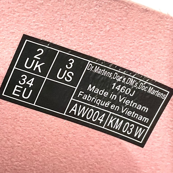 Dr Martens Pink Girls Platform Lace up Combat Grunge Booties Sz 3 - Picture 9 of 16